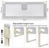 HUOLE Rausfallschutz Bett, Bettgitter für Kinder, Babybettgitter für Kleinkinder, Kinderbettgitter mit luftiges Netz, Bed Rail stabile Bauweise, einfache Montage-1,8 m – dunkelgrau Bild 3