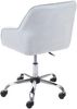 Mendler 'HWC-F82' Schreibtischstuhl, Retro Design, Samt grau, max. 150 kg Bild 5