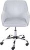 Mendler 'HWC-F82' Schreibtischstuhl, Retro Design, Samt grau, max. 150 kg Bild 3