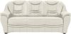 Cavadore 3-Sitzer Bansa mit Federkern / Polstercouch in Leder / 198 x 94 x 95 / Echtleder Weiß Bild 5