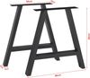 Tischgestell 2er Set Eschau Stahl 40x40 cm Schwarz [en. casa] Bild 2