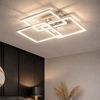 LED Deckenleuchte, silber, warmweiß, L 48 cm, MANAS Bild 4