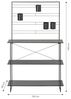 Dehner Pflanztisch Gartenarbeitstisch Provence, 100 x 40 x 160 cm, Metall, schwarz, hochwertiges Pflanzen Regal für Terrasse / Balkon Bild 4