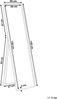 Stehspiegel weiß rechteckig 40x140 cm TORCY Bild 3