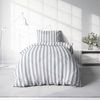 One Home Bettwäsche Gestreift, Jersey, 2 teilig, Streifen elegant, kuschelig weiche Baumwolle Übergröße Bild 2