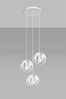 SOLLUX SL. 1084 Pendelleuchte TULOS 3P weiss Stahl 60W L: 30cm B: 30cm H: 117cm dimmbar Bild 2