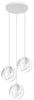 SOLLUX SL. 1084 Pendelleuchte TULOS 3P weiss Stahl 60W L: 30cm B: 30cm H: 117cm dimmbar Bild 1