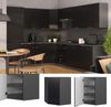 Eckhängeschrank Fame-Line Schwarz gestreift 57 cm Vicco Bild 3