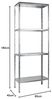 SCHULTE Regalwelt Steckregal mit 4 PowerMAX Fachböden, 60 kg Tragkraft, 180 x 60 x 40 cm (HxBxT), verzinkt, Lagerregal, Werkstattregal, Kellerregal, Garagenregal, Metallregal Bild 3