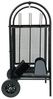 DanDiBo Kaminholzregal Innen Metall Schwarz Kaminholzständer 80 cm mit Kaminbesteck und Rädern 96358 Kaminholzwagen Bild 5