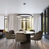 SOLLUX TH. 215 Kronleuchter RIO LED 150W Aluminium weiß L:110cm B:110cm H:150cm 3000K Bild 3