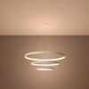 SOLLUX TH. 215 Kronleuchter RIO LED 150W Aluminium weiß L:110cm B:110cm H:150cm 3000K Bild 2