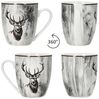 MamboCat Becher 6er Set Alois Kaffeebecher 350ml Porzellan-Tassen 6 Personen Hirsch, Porzellan Bild 4