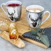 MamboCat Becher 6er Set Alois Kaffeebecher 350ml Porzellan-Tassen 6 Personen Hirsch, Porzellan Bild 5