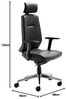 Chefsessel - myCONTRACT LINE Echtleder Schwarz Bild 2