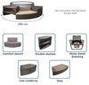 NetSpa Vita Premium Whirlpool halbstarr rund für 6 Personen Ø 184 x 73 cm inkl. Umrandung mit Mobili Bild 3