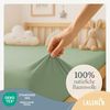 Laleni 2er-Set Jersey Spannbettlaken Beistellbett und Wiege 55x90 cm - Oeko-Tex Zertifiziert, 100% Baumwolle, atmungsaktives Spannbetttuch für Baby, 135 g/m², Summer Green - grün Bild 3