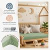 Laleni 2er-Set Jersey Spannbettlaken Beistellbett und Wiege 55x90 cm - Oeko-Tex Zertifiziert, 100% Baumwolle, atmungsaktives Spannbetttuch für Baby, 135 g/m², Summer Green - grün Bild 4