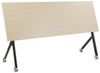 Zusammenklappbarer Schreibtisch mit Rädern Heller Holzfarbton BENDI Bild 5