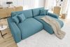 S-Style Möbel Ecksofa Emma mit Bettfunktion in Cord-Stoff schöner Sitzkomfort, Ottomane links oder rechts bestellbar, mit Wellenfederung Bild 4