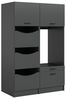 Waschmaschinenumbauschrank >Free< in Anthrazit - 126x195x68cm (BxHxT) Bild 1