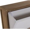DRW Schuhschrank mit 3 Türen aus Paulownia-Holz in Natur und Weiß, 76 x 22 x 119 cm Bild 4