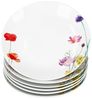 MamboCat Frühstücksteller 6er Set Marie Kuchenteller Porzellan 6 Personen Blumen Bild 2