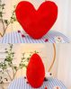 Herzkissen, Herz Kissen Kinderzimmer Decor, Kuschelkissen Kinder Herzform Dekokissen Kopfkissen Kissen Zierkissen für Mädchen & Jungen Zuhause Schlafzimmer Deko (Gelbes Herz,50cm) Bild 5