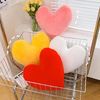 Herzkissen, Herz Kissen Kinderzimmer Decor, Kuschelkissen Kinder Herzform Dekokissen Kopfkissen Kissen Zierkissen für Mädchen & Jungen Zuhause Schlafzimmer Deko (Gelbes Herz,50cm) Bild 3