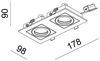 Deko Light Kardan II Einbaustrahler silber 2 flg. GU5,3 / MR16 Modern Bild 2