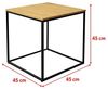 Selsey Beistelltisch, Schwarz/Eiche, 45 x 45 x 45, 5903025974422 Bild 3