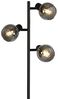 Qazqa Stehlampe Vidro, ohne Leuchtmittel, Warmweiß, QAZQA Stehlampe, e14, Schwarz, Glas, Art Deco Bild 3