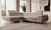 Selsey STEVIL - Ecksofa L-Sofa mit Schlaffunktion, Bettkasten, Ottomane links, Cordbezug Dunkelbeige Bild 2