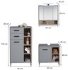 moebel-dich-auf Badmöbel-Set TOURS, (Set 3, Waschbeckenunterschrank, Spiegelschrank, Highboard, 3-St) Bild 2