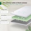 EGO Home Topper 100x200 cm mit Gelschaum, Öko-Tex-Zertifiziert, 9cm Höhe Gel Topper 100x200, H2 Weiche Memory Foam mit Grüntee-Extrakt, für Boxspringbett, Schlafsofa,Abnehmbaren und Waschbaren Bezug Bild 2