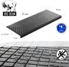BigDean Stufenmatte 3 Stück Treppenstufenmatten aus Gummi 75x25 cm Anti Rutsch, Eckig, Höhe: 3 mm, Outdoor geeignet, Antirutsch, Witterungsbeständig, Easy Clean Bild 3