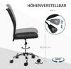 Vinsetto Bürostuhl Höhenverstellbarer Schreibtischstuhl (Drehstuhl, 1 St), Schwarz 43 x 58 x 90-100 cm Bild 5