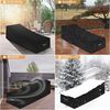 Dokon Gartenliege Abdeckung mit Belüftungsöffnungen Wasserdicht Winddicht UV-Beständiges Schwerlast 600D Oxford Gewebe Schutzhülle für Sonnenliege Liegestuhl Deckchair (200 x 75 x 40/70cm) - Schwarz Bild 3