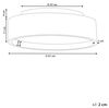 'Dawei' Deckenleuchte Hellbraun Ringform Stahl und Kunststoff mit Integriertem LED-Licht Runde Form Moderne Beleuchtung Bild 3