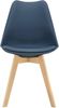 Esszimmerstuhl Fläten 6er Set Kunstleder Blau [en. casa] Bild 4