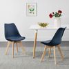 Esszimmerstuhl Fläten 6er Set Kunstleder Blau [en. casa] Bild 2