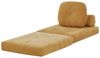 Beliani 'OLDEN' 1-Sitzer Bodensofa mit Schlaffunktion, Gelb, Stoff Bild 5