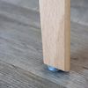 hjh LIVING Esszimmerstuhl aus weichem Bouclé-Stoff Scandi TED Polsterstuhl Sessel mit Holzbeinen, bequem gespolstert, Weiß Bild 5