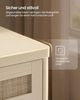 VASAGLE ELLAN Kollektion - Küchenschrank, Sideboard Boho-Stil, Türen in Rattan-Optik, Aufbewahrungsschrank, abgerundete Ecken, verstellbare Ablage, Schublade, Küche, naturbeige BBK601LC01 Bild 4