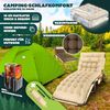 KESSER® Campingbett klappbar mit Tragetasche, Nackenkissen, Vakuumtasche & Getränkehalter, Oxford-Gewebe / Stahl kaffe / creme, 68 x 190 x 30 Bild 2