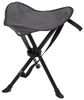 3-Bein Dreibeinhocker Campinghocker Anglerhocker Tragegurt Grau Bild 2