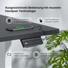 elektrisch höhenverstellbarer Schreibtisch ECO 120 x 60 cm - Gestell Weiss, Platte Anthrazit Bild 5