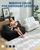 GarveeHome 3-in-1 Faltbares Schlafsofa für Wohnzimmer – Bequemer Bodensessel als Einzelbett, umwandelbarer Lounger mit Rückenlehne & Kissen, platzsparend, ideal als Gästebett oder Relaxsessel Bild 5
