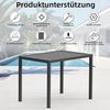 Mucola Gartentisch Aluminium Beistell Balkontisch rechteckig wetterfest Anthrazit Tisch Outdoor hitze- und wetterbeständig Terrassentisch Bild 4