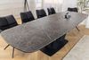 riess-ambiente Esstisch PAPILLON 180-260cm graphit / schwarz · Konferenztisch · Keramik-Platte (Einzelartikel, 1-St), ausziehbar · für 8-10 Personen · Marmor-Design · Metall · Industrial Bild 5